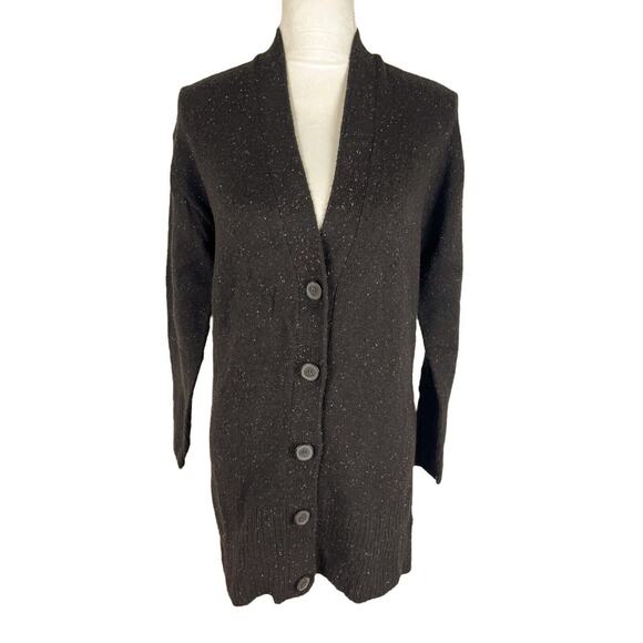 SOMETHING NAVY Cozy V-Neck Cardigan Sweater Brown Ganache Combo Size XS NEW - Picture 3 of 8